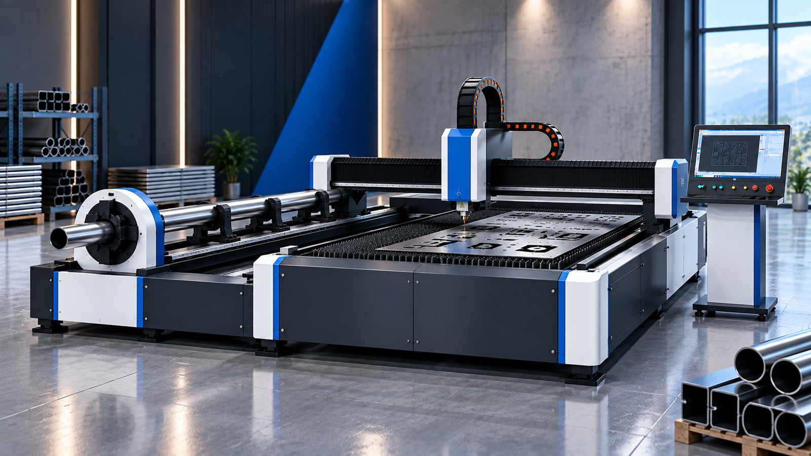 Genesys sheet and tube laser cutting machine